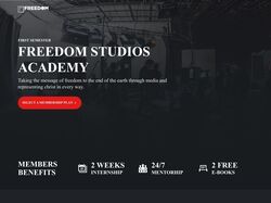 Адаптивная верстка сайта FreeDom HTML5, CSS3, JS