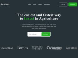 Адаптивная верстка сайта FarmVest HTML5, CSS3, JS