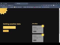 Погода, React JS