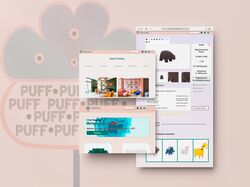 Furniture website "PuffPuffPuff.ru Дизайн сайта мебели