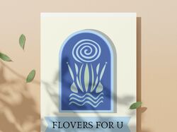 logo for a flower shop 