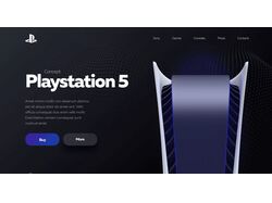 Концепт сайта PlayStation 5