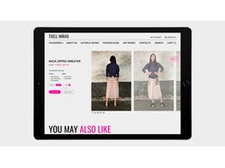 Сайт для дизайнера модной одежды. Дизайн многостраничного сайта.