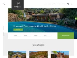 Сайт аренды вилл Pure Life Villas