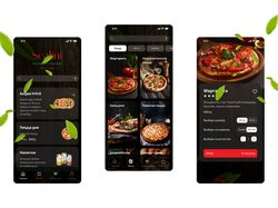 Дизайн мобильного приложения кафе итальянской кухни