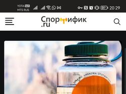 Сайт для спортивного блога