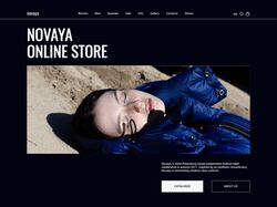 Дизайн-концепт для  онлайн-магазина одежды "novaya"
