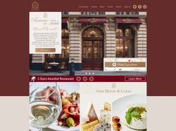 Дизайн сайта - Главная страница для сайта ресторана