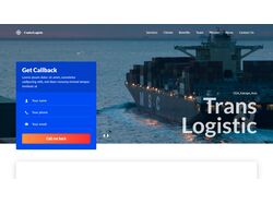 Лендинг Транспортной Компании Logistic