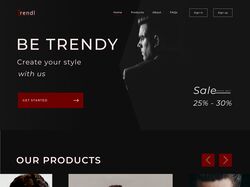 Trendi, home page
