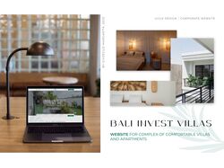 Веб-сайт для комплекса вилл и апартаментов "Bali invest villas"