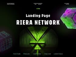 Лэндинд для проекта "Riera Network"