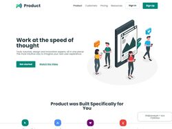 Адаптивная верстка лендинга Product