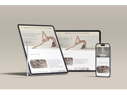landing page for yoga courses