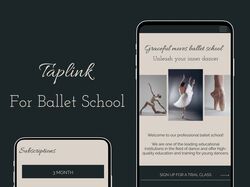 Taplink для школы балета