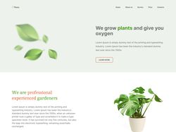 Адаптивная верстка лендинга Plants (PixelPerfect)