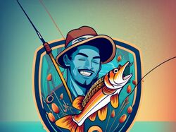 Логотипы про рыбалку