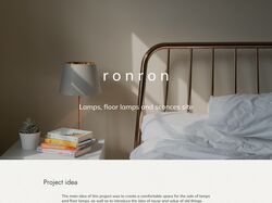 ronron. E-commerce for lamp store. магазин світильників та торшерів