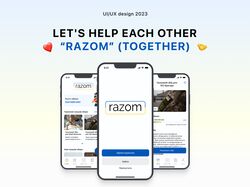UX UX Дизайн Мобільного додатку RAZOM