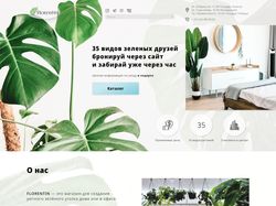 Разработка интернет-магазина растений "Florentin"