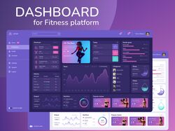 Дашборд платформы для фитнеса
