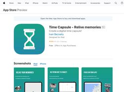 iOS-приложение Time Capsule - Relive memories