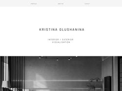 Interior Website Design I  Сайт для дизайнера интерьера
