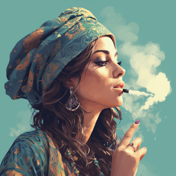 psyberhythm_Profile_of_a_girl_smoking_a_lo-fi_style_shisha_d446f746-e9a5-42d8-ac6d-bd4916fa6a9a.png