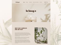Дизайн сайта для магазина соевых свечей
