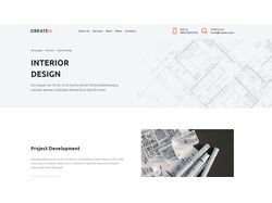 Адаптивная верстка лендинга "Create X"