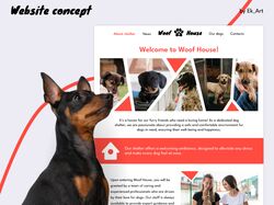 Woof House - dog shelter  Website concept