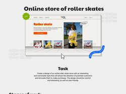 Online store of roller skates