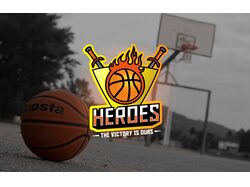 Логотип любительской баскетбольной команды "Heroes"