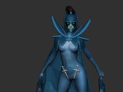 Игровой персонаж Phantom Assassin из Dota 2 готовый для 3д печати
