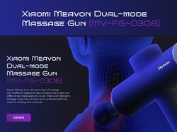 Лендинг Xiaomi Meavon Dual-mode Massage Gun (MV-FG-0308)