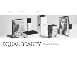 Презентация для бренда уходовой косметики EQUAL BEAUTY