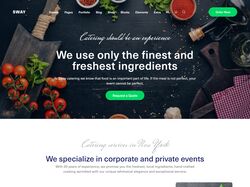 Адаптивная верстка главной страницы сайта ресторана Sway 