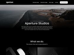 Адаптивная верстка сайта Aperture (LandingPage) 