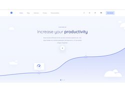 Верстка Landing Page. Productivity - Приложение для планирования