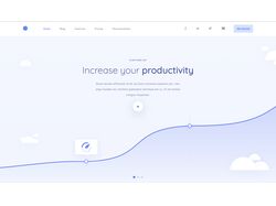 Верстка Landing Page. Productivity - Приложение для планирования