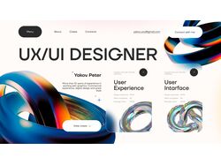 Дизайн портфолио для UX/UI Дизайнера