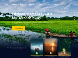 Адаптивна верстка та анімація сайту TravelBD