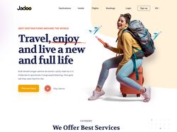 Адаптивна верстка та анімація landingPage Jadoo