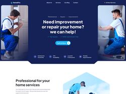 Адаптивна верстка та анімація landingPage Homeservices