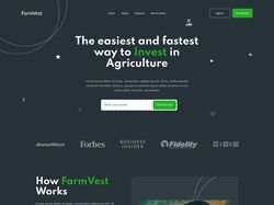 Адаптивна верстка та анімація сайту Farmvest