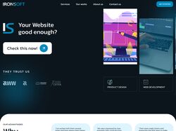 Верстка и натяжна сайта IronSoft на Wordpress