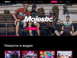 Редизайн сайта для игрового проекта Majestic RolePlay