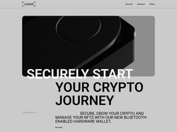 Лендинг Презентация девайсов для хранения криптовалюты
