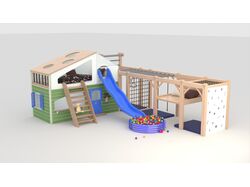 3д визуализация детской игровой комнаты