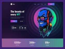 NFT landing page